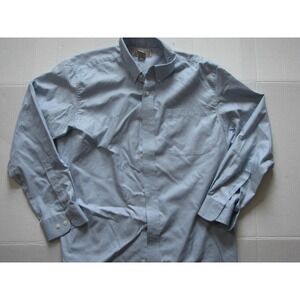 Duluth Trading Co Shirt Mens Large Blue Button Down Long Sleeve Workwear Casual